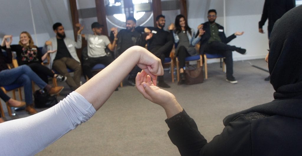 Icebreaking Exercise - Holding Hands